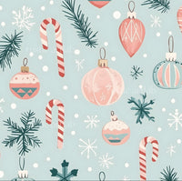 Blue Retro Ornaments