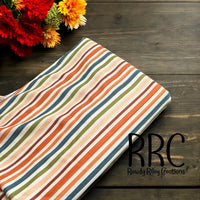Fall Floral Field Stripes