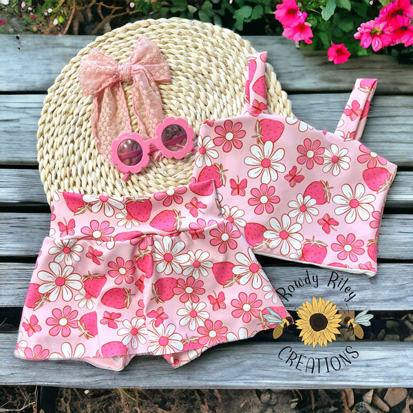 Floral Strawberries