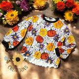 Ghostie Pumpkin Floral (Purple)