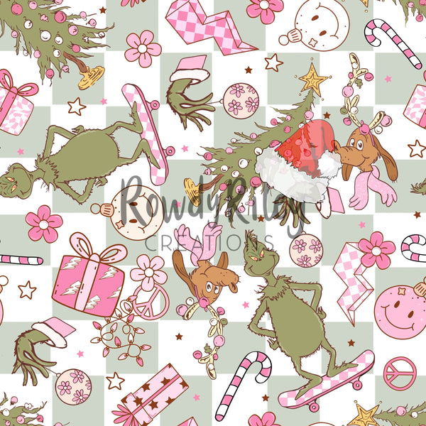 Christmas Village Checkers