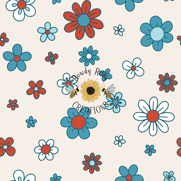 Little RWB Retro Floral