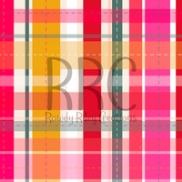 Pink Christmas Ornaments Plaid