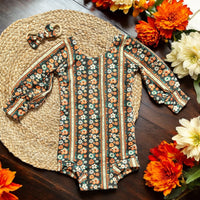 Vintage Floral Stripes