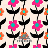 Retro Groovy Floral Vine