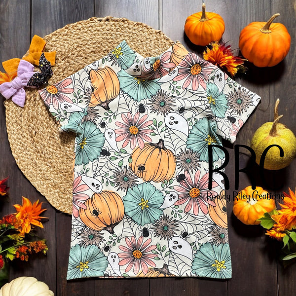 Ghostie Pumpkin Floral (boho)