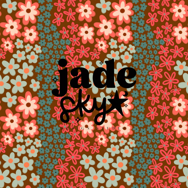 Retro Flower Doodles