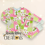 Pink & Green Patches