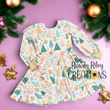 Embroidered Christmas Trees