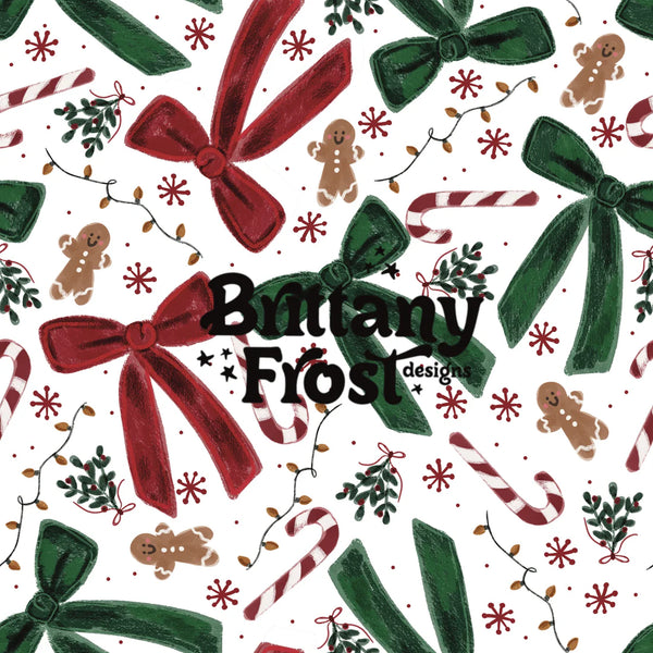 Red & Green Christmas Bows