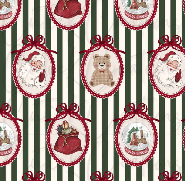 Vintage Christmas Stripes