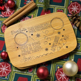 Santa’s Snack Board (6x9 Bamboo)