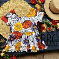 Ghostie Pumpkin Floral (Purple)