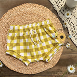 Green  Gingham (coordinate to Strawberry Stripes)