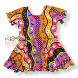 Girly Halloween Wavy Stripes