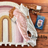 RTS 0/3M River Romper w/bow