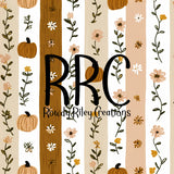 Fall Pumpkin Stripes