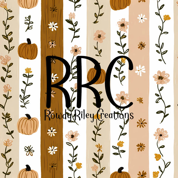 Fall Pumpkin Stripes