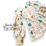 Embroidered Christmas Trees