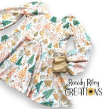 Embroidered Christmas Trees