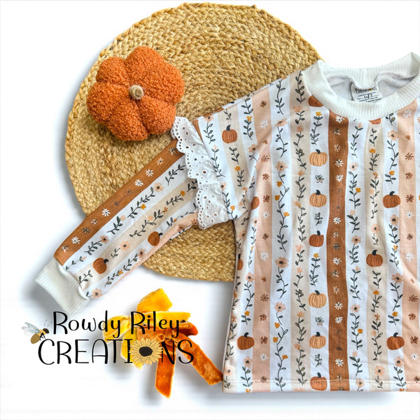 Fall Pumpkin Stripes￼
