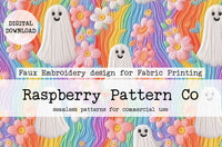 Rainbow Ghostie Embroidery