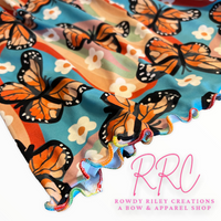 Retro Rainbow Butterflies