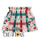 Christmas Floral plaid