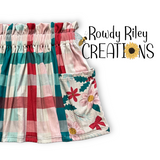 Christmas Floral plaid